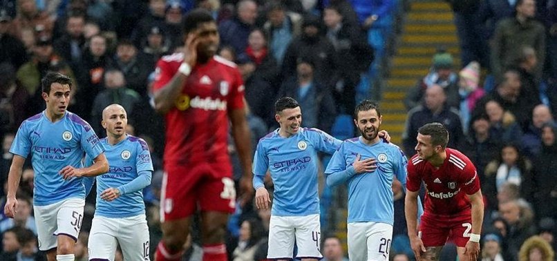 MAN CITY SWEEP PAST 10-MAN FULHAM 4-0 IN FA CUP 4TH ROUND