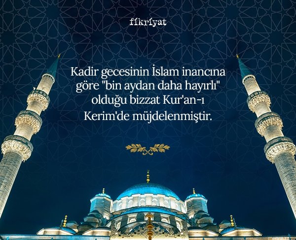 Kadir gecesi 2026