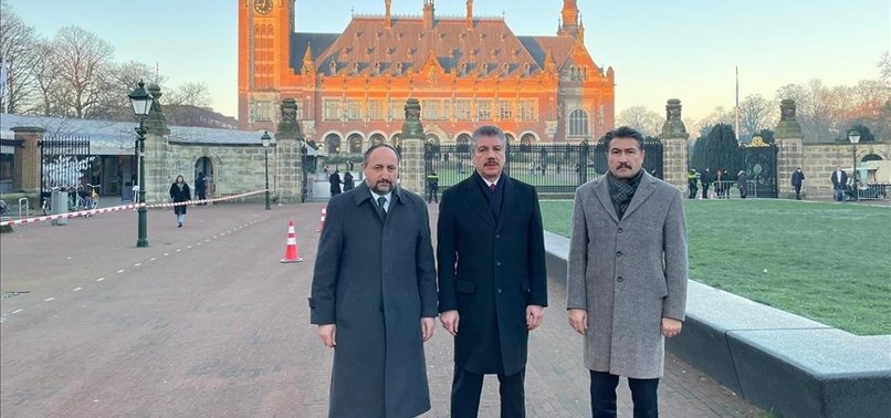 TURKISH PARLIAMENTARY DELEGATION ARRIVES IN THE HAGUE TO FOLLOW TURKISH STATEMENT AT ICJ