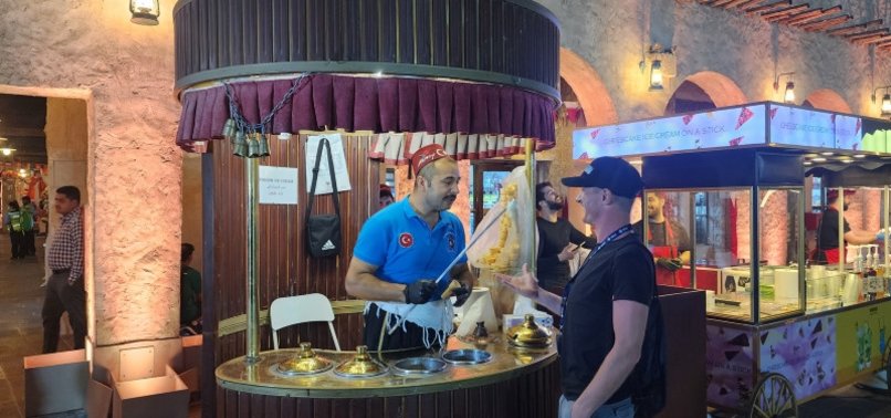 ICE CREAM VENDOR INTRODUCES TURKISH TREAT TO WORLD CUP FANS IN DOHA