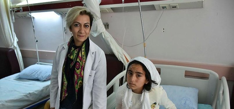 SYRIAN GIRL SAVED FROM DEBRIS BY TURKISH ARMY HEALING