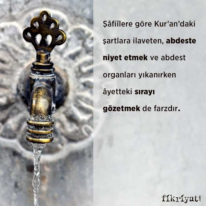 Abdestin farzları konusunda mezhepler arasında farklılık var mıdır?