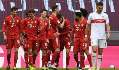 Lewandowski hits hat-trick as 10-man Bayern thrash Stuttgart