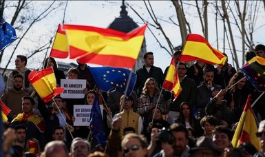 Mass protest in Madrid against amnesty for Catalan separatists