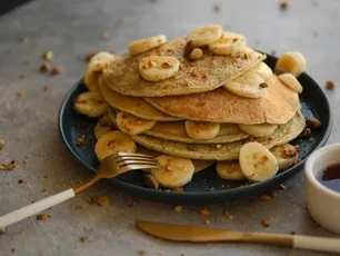 Şekersiz Glutensiz Muzlu Pancake