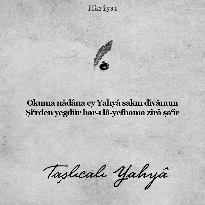 Taşlıcalı Yahya’nın şiirleri