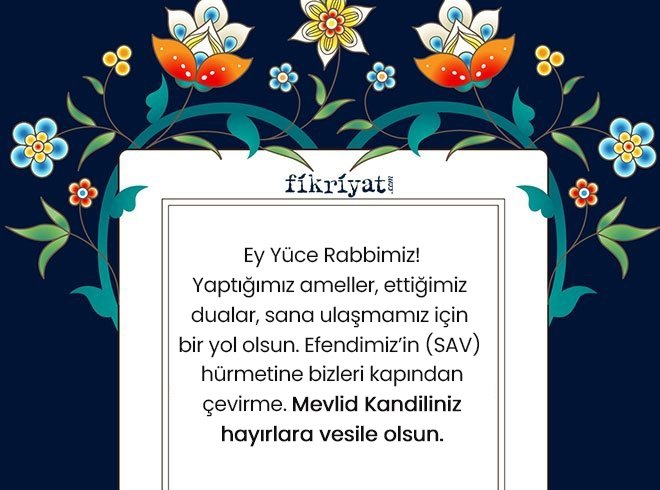 Resimli Mevlid kandili mesajları