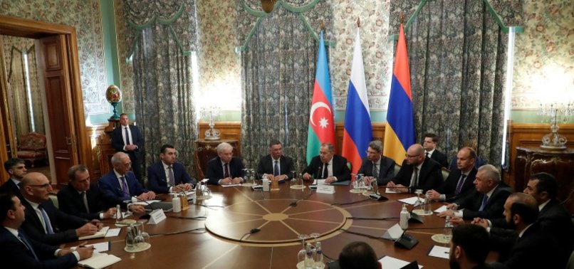 ARMENIAN, AZERBAIJANI, RUSSIAN FOREIGN MINISTERS DISCUSS KARABAKH SETTLEMENT