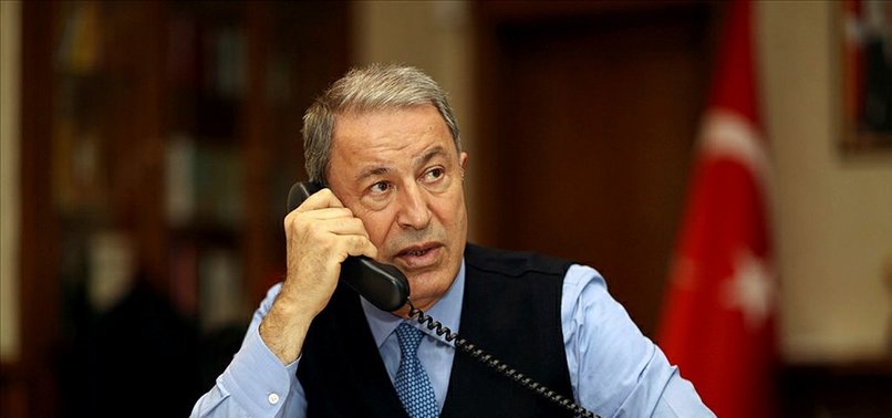 TURKISH AND POLISH DEFENSE CHIEFS TALK OVER PHONE