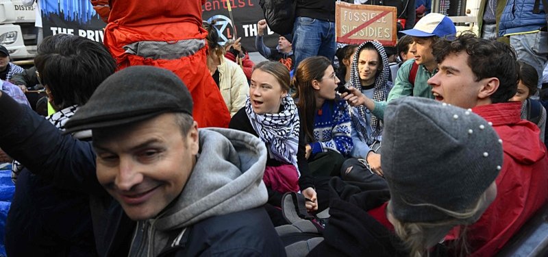 Police detain climate activist Greta Thunberg at Brussels climate protest