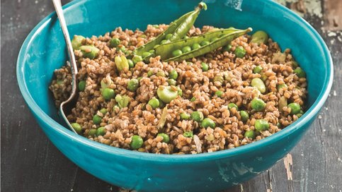 Bezelye Baklalı Bulgur Pilavı