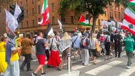 İsveç’te İsrail’e karşı protesto