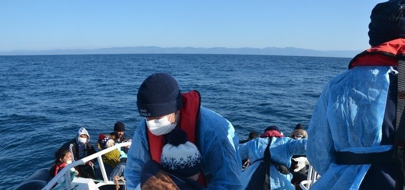 TURKEY SAVES 46 IRREGULAR MIGRANTS IN AEGEAN SEA