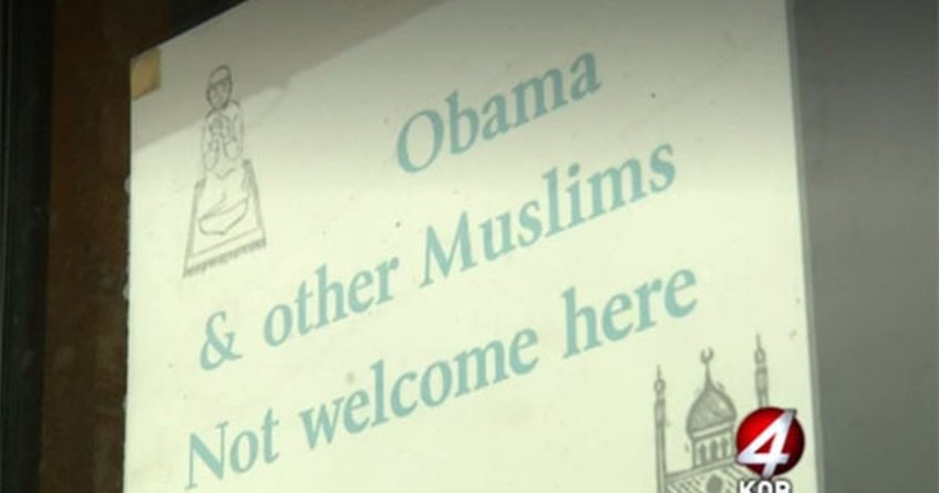 ABD’de İslam karşıtı ırkçı tabela tepki çekti