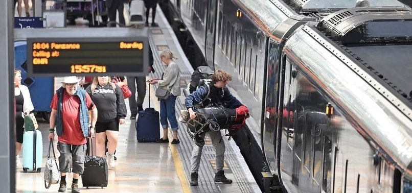 BRITISH TRAIN PASSENGERS FACE DISRUPTION AS RAIL WORKERS ON STRIKE