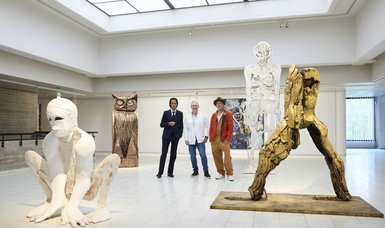 Brad Pitt makes debut in Finland as sculpture artist