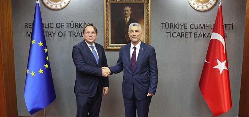 TURKISH TRADE MINISTER, EUROPEAN COMMISSIONER DISCUSS TÜRKIYE-EU RELATIONS