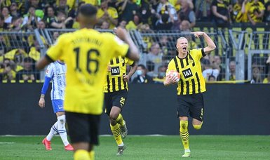 Erling Haaland scores in Dortmund farewell appearance