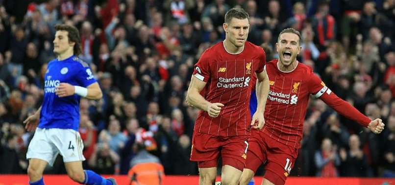 MILNERS INJURY-TIME GOAL GIVES LIVERPOOL 2-1 WIN OVER LEICESTER CITY IN PREMIER LEAGUE