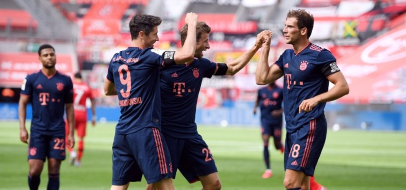 BAYERN CRUSH LEVERKUSEN TO STAY FIRMLY ON TITLE COURSE