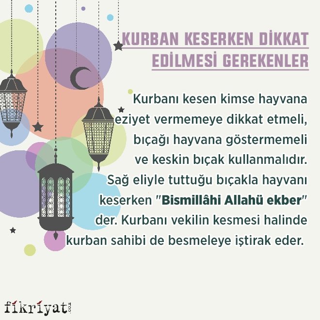 Kurban keserken dikkat edilmesi gerekenler