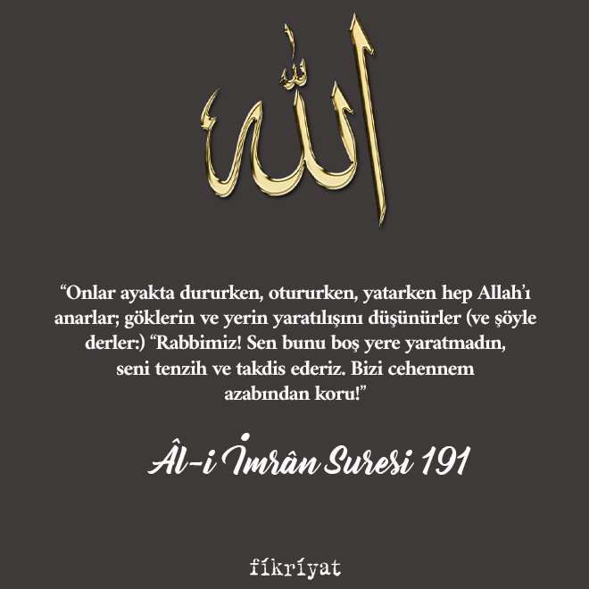 Zikir hakkında ayetler