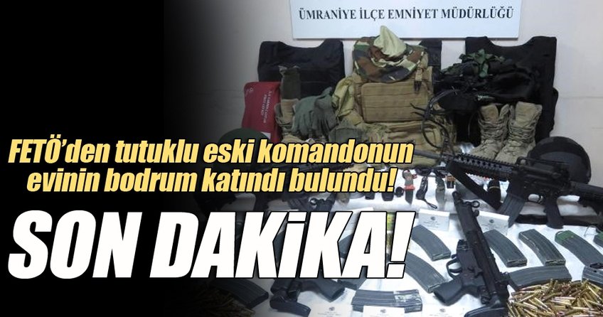 FETÖ’cü eski komandonun evinden cephanelik çıktı!