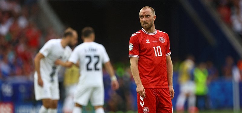 Eriksen's fairytale Euro comeback spoilt by Slovenia in 1-1 draw