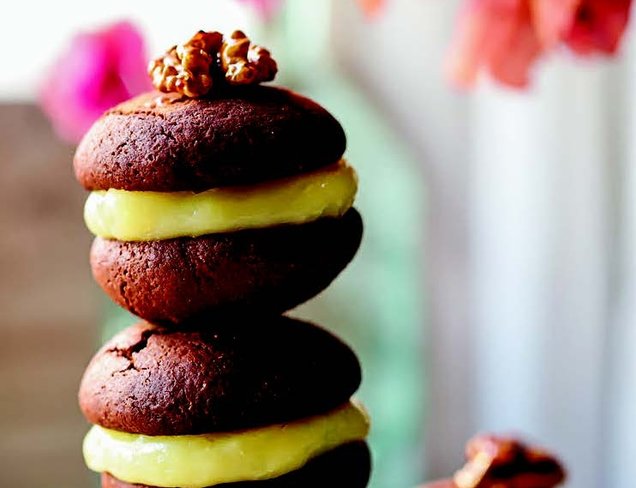 Kakaolu Cevizli Kurabiye