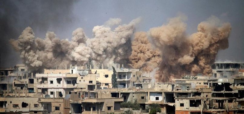 REGIME AIRSTRIKES KILL 12 CIVILIANS IN SYRIAS DARAA