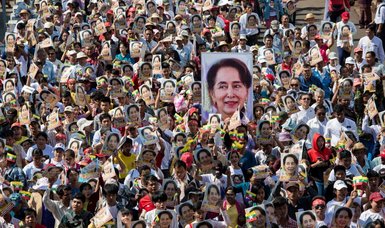 Myanmar junta chief said ASEAN envoy can meet Suu Kyi party members - Cambodian minister