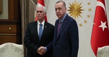 Erdoğan receives U.S. VP Mike Pence at Beştepe in capital Ankara