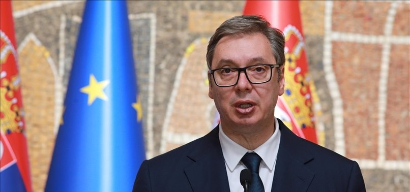 SERBIAN PRESIDENT VUCIC SAYS U.S. WARNS OF POSSIBLE MEASURES AGAINST BELGRADE OVER KOSOVO CLASHES