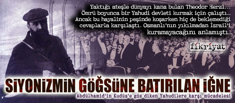 Siyonizmin göğsüne batırılan iğne!