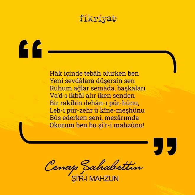 Şİ’R-İ MAHZUN