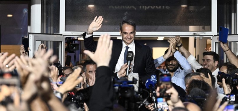 GREECES RULING NEW DEMOCRACY SWEEPS ELECTIONS, EYES OUTRIGHT MAJORITY