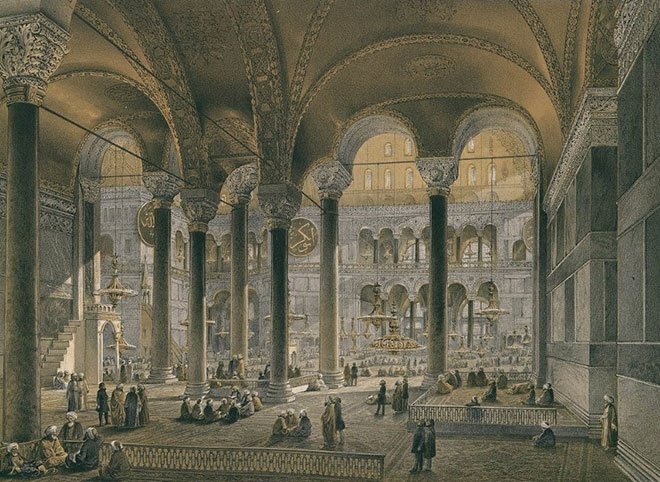 ayasofya cami oldugu donemde nasil