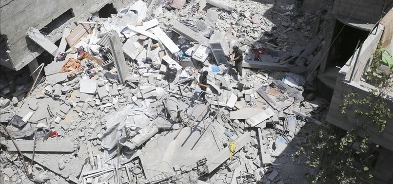 12 KILLED IN ISRAELI AIRSTRIKES ON GOVERNMENT FACILITY HOUSING DISPLACED RESIDENTS IN GAZA