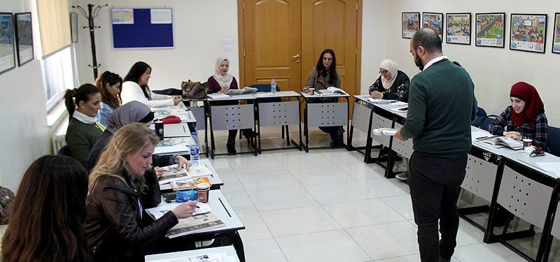Jordanian royalty join students learning Turkish