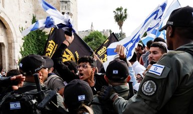 Tensions high as thousands of far-right Israelis march in Jerusalem