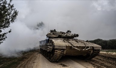 Israeli army says it found model of tank at Hamas training facility