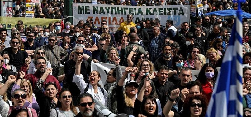 GREEK WORKERS WALK OFF JOB AS A PART OF NATIONWIDE STRIKE TO PROTEST RISING PRICES