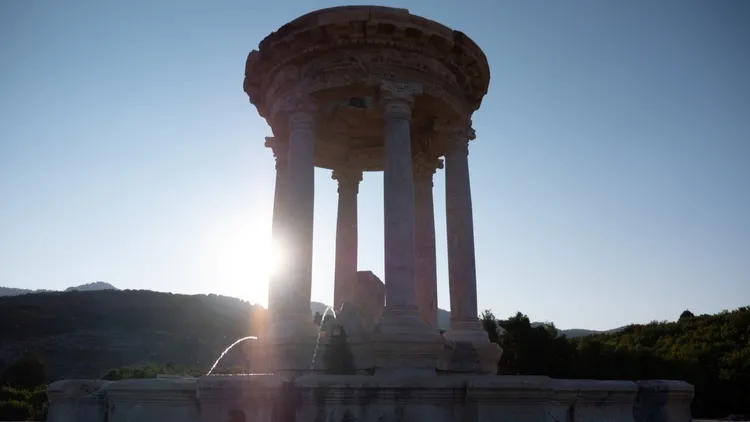 Kibyras restored ancient fountain offers unique architectural glimpse