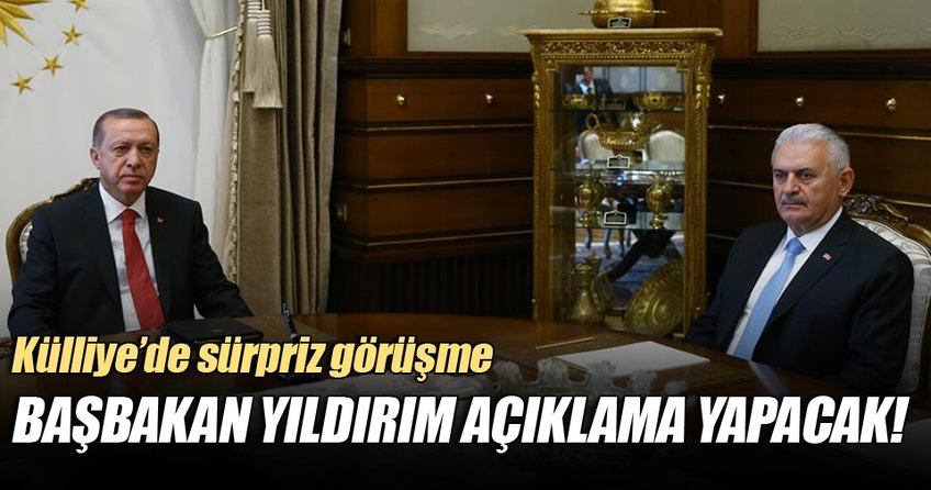 Cumhurbaşkanı Erdoğan ve Başbakan Yıldırım’dan Ankara’da sürpriz görüşme