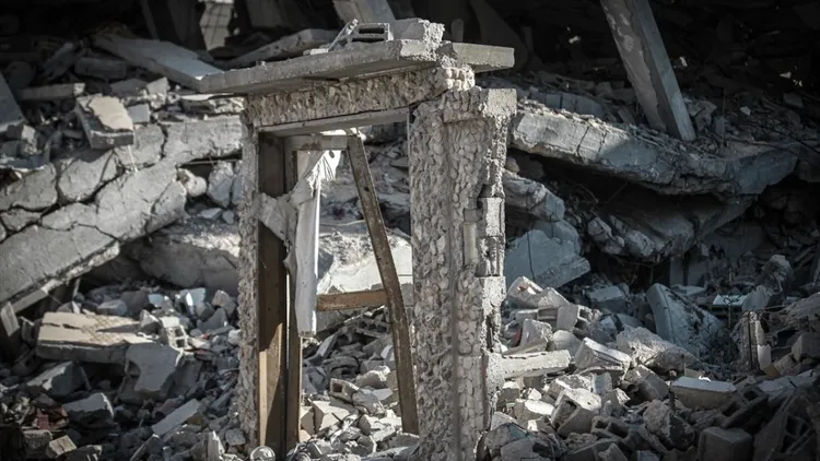 Gaza’s standing doors bear witness to three years of war