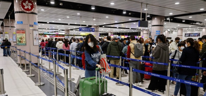 CHINA ENDS QUARANTINE FOR OVERSEAS TRAVELLERS