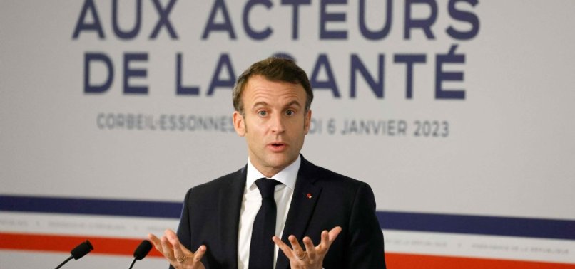 MACRON: FRENCH HEALTH SECTOR PROBLEMS COULD DEEPEN IN COMING YEARS