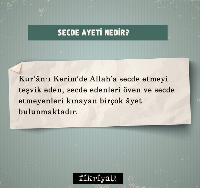SECDE AYETİ NEDİR?