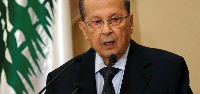 LEBANON PRESIDENT SAYS AWAITS PM TO DISCUSS RESIGNATION