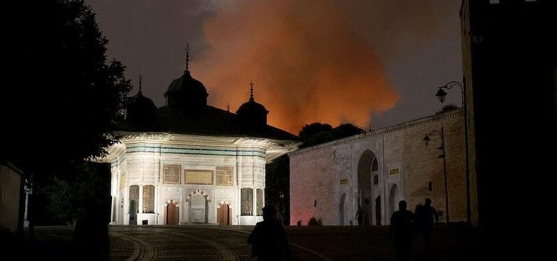 FIRE EXTINGUISHED AT HISTORIC TOPKAPI PALACE RESTAURANT IN ISTANBUL